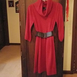 Turtleneck sweater dress